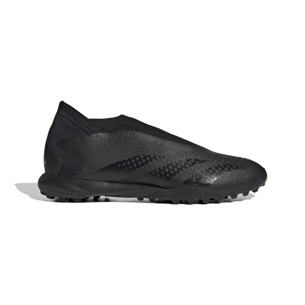 adidas Predator Accuracy3 Laceless Turf Soccer Cleats Black Black White