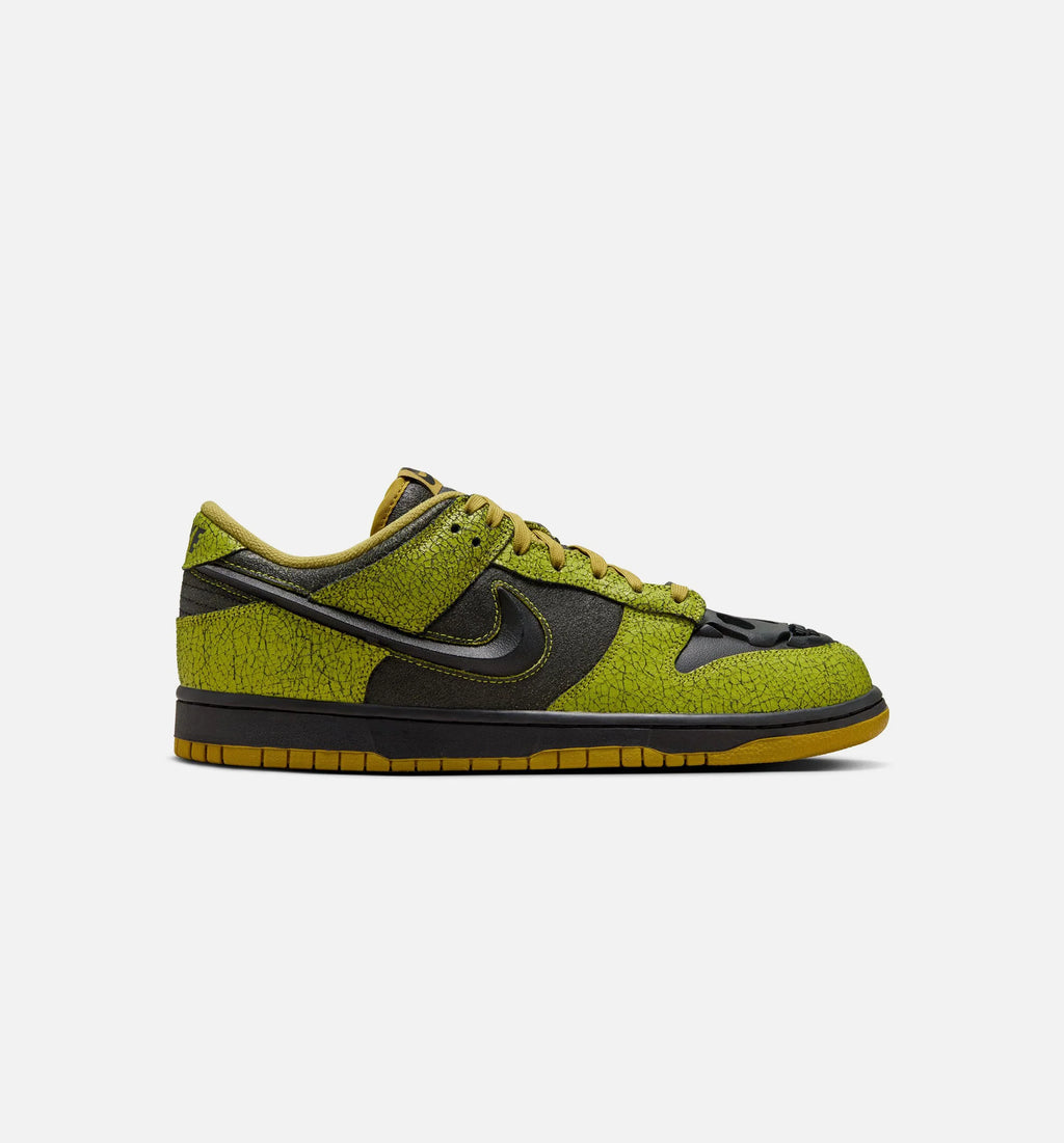 Dunk Low Halloween Skull Mens Lifestyle Shoe Bright Cactus Black Green Curry