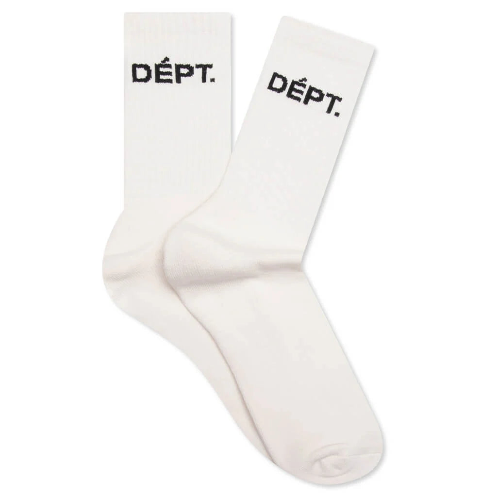 Dept Socks Light Archival White