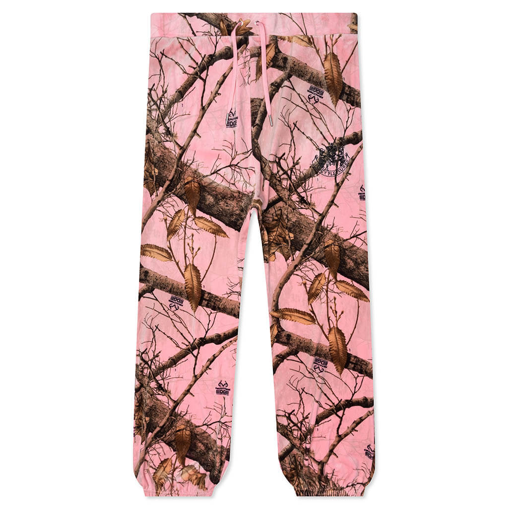 Pleasures x Juicy Couture Realtree Velour Track Pants Pink Edge