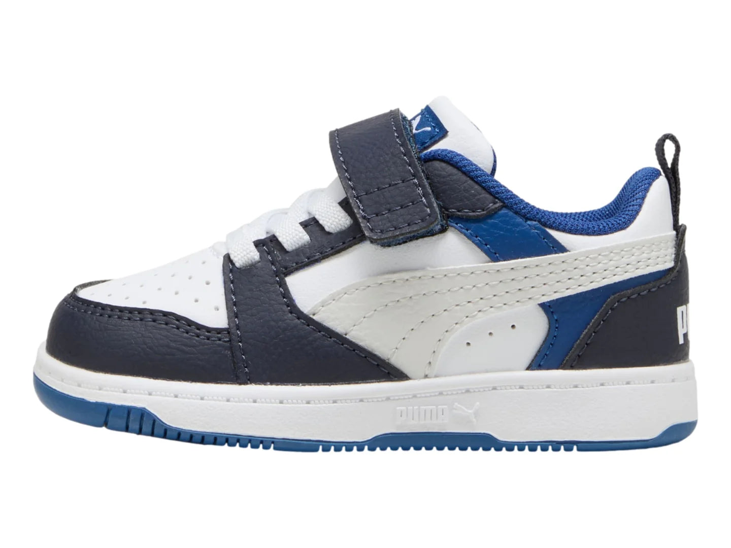 Tenis PUMA Rebound V6 Lo AC Blanco para Niño