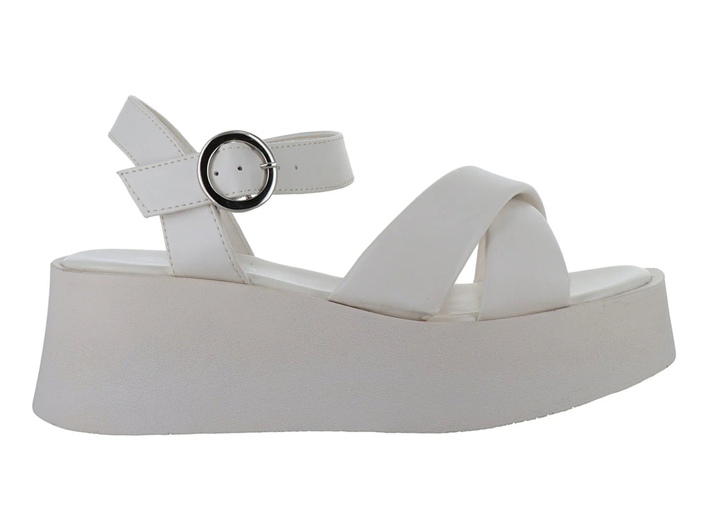 Sandalias Senties Plataforma Color Latte para Mujer