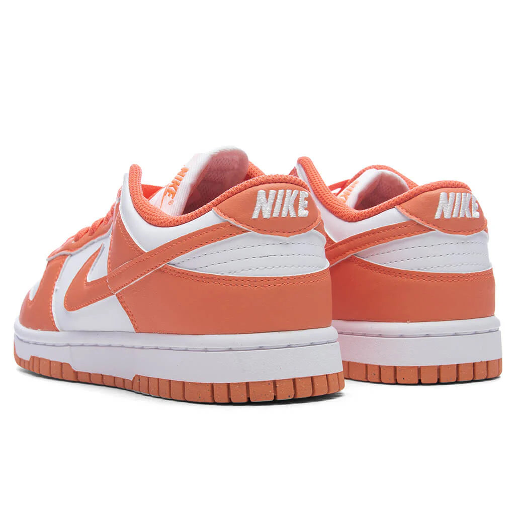 Womens Dunk Low White Light Wild Mango
