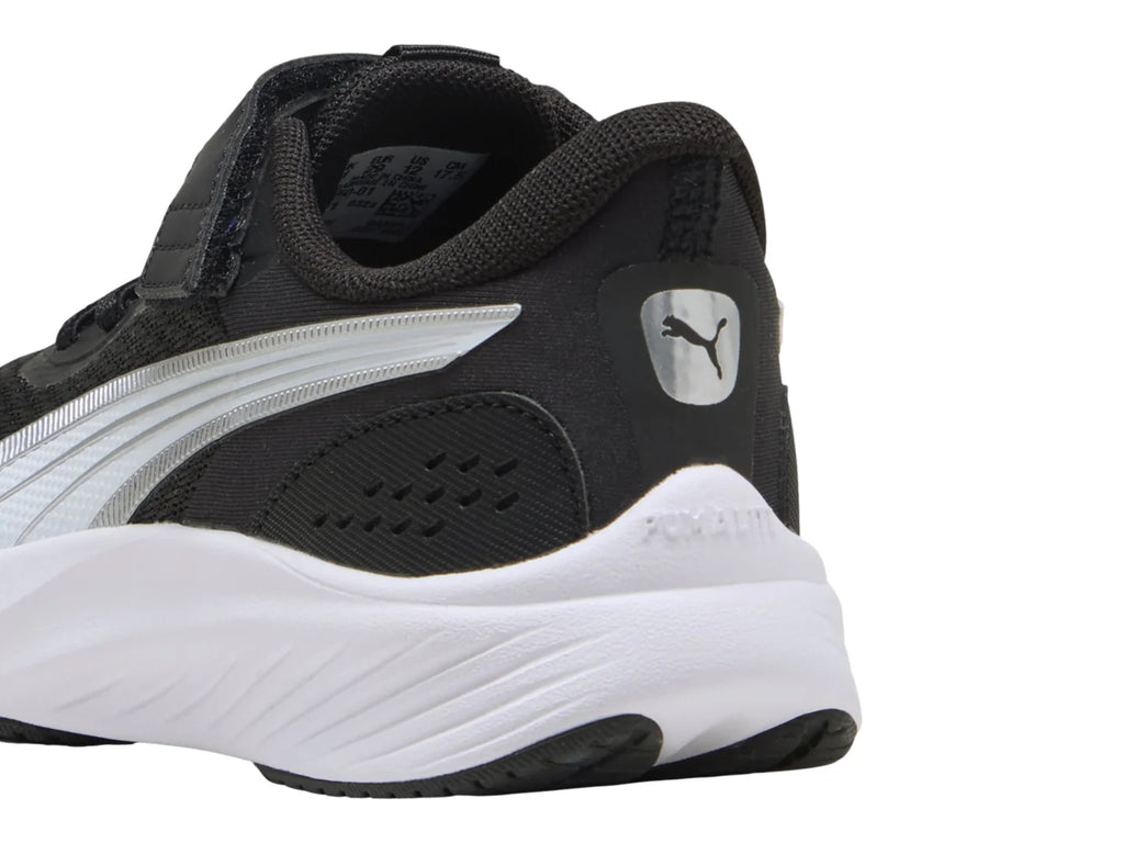 Tenis PUMA Pounce Lite Negro y Blanco para Niño