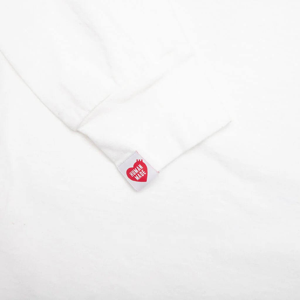 Graphic L S T Shirt 2 White