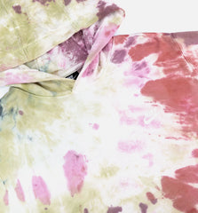 Pullover Tie Dye Mens Hoodie Dark Beetroot White Grey