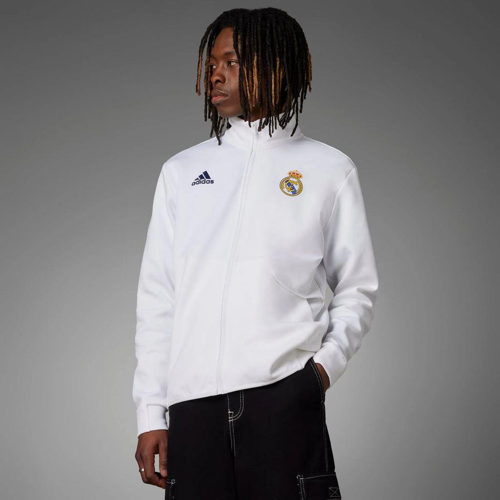 adidas Real Madrid Anthem Jacket White