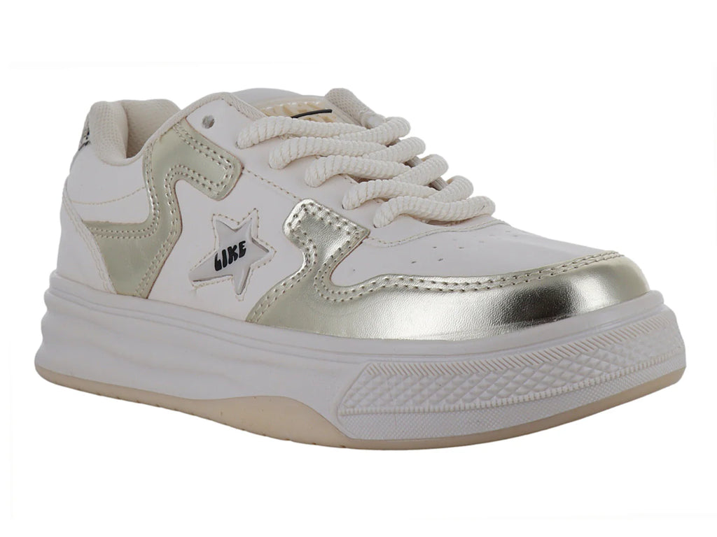 Tenis Clasben Sidney Latte Oro para Mujer