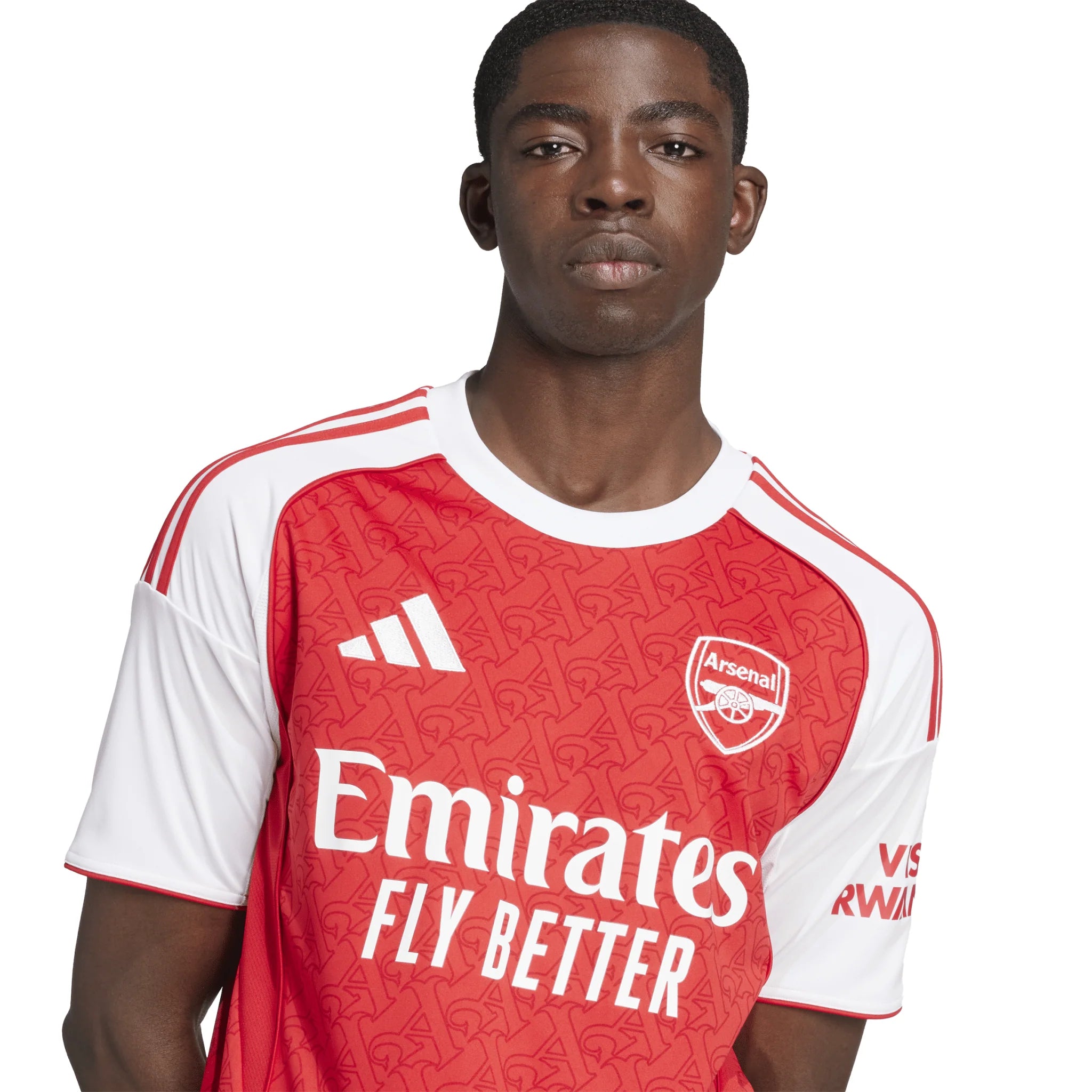 adidas Mens Arsenal Home Jersey 25 26 Scarlet White