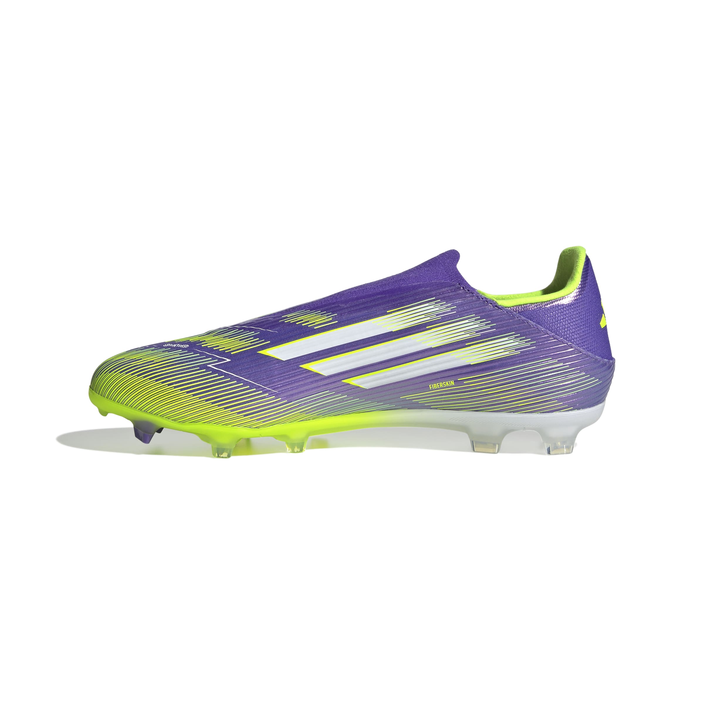 adidas F50 League Laceless FG MG Mens Soccer Cleats Purple White Lemon