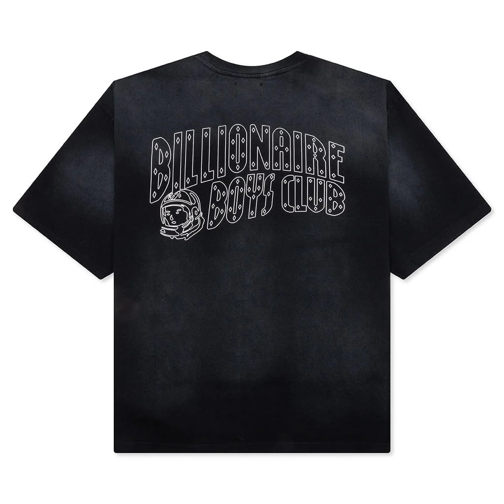 BB Faded Helmet S S Crop Fit Knit Black