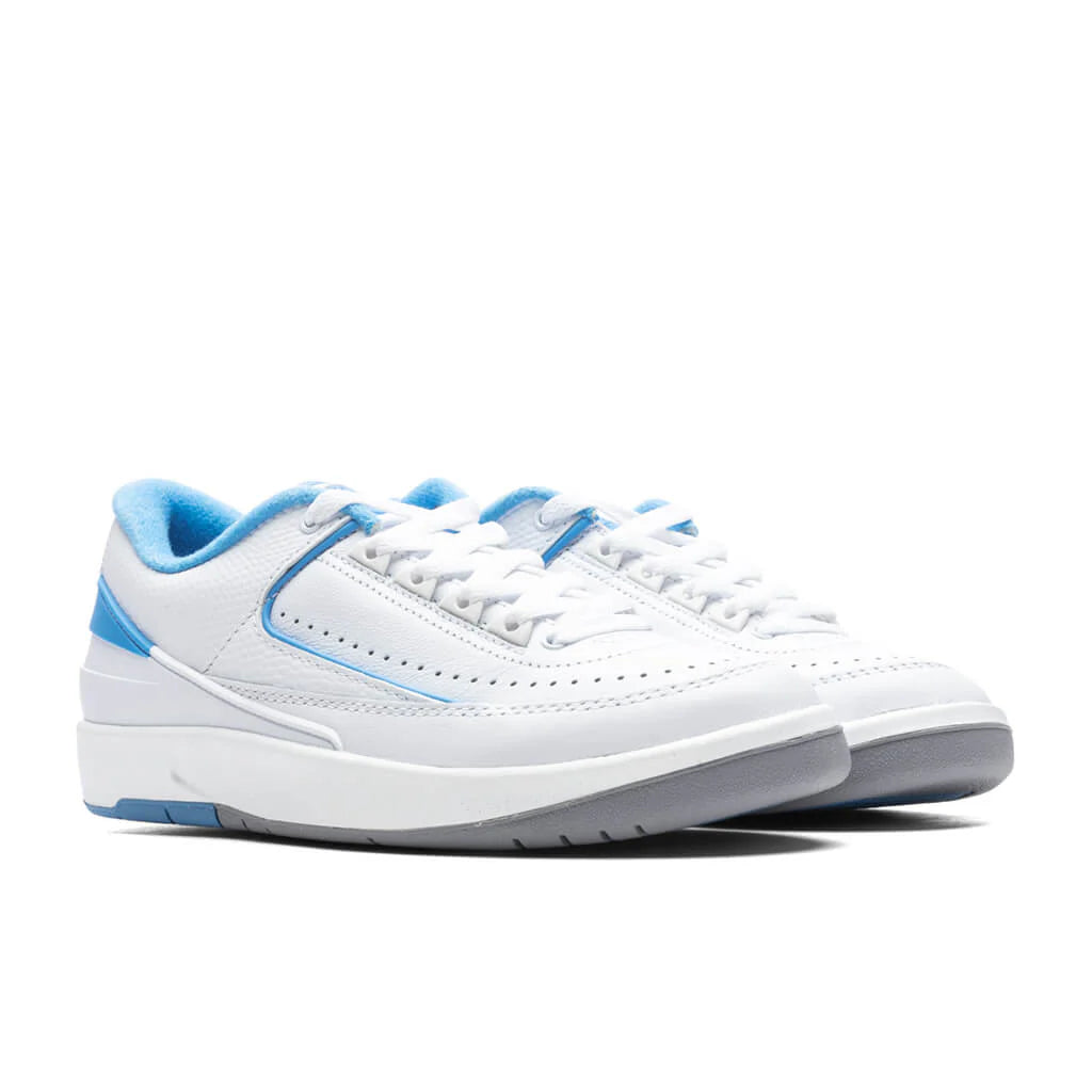 Air Jordan 2 Retro Low GS White University Blue Cement Grey