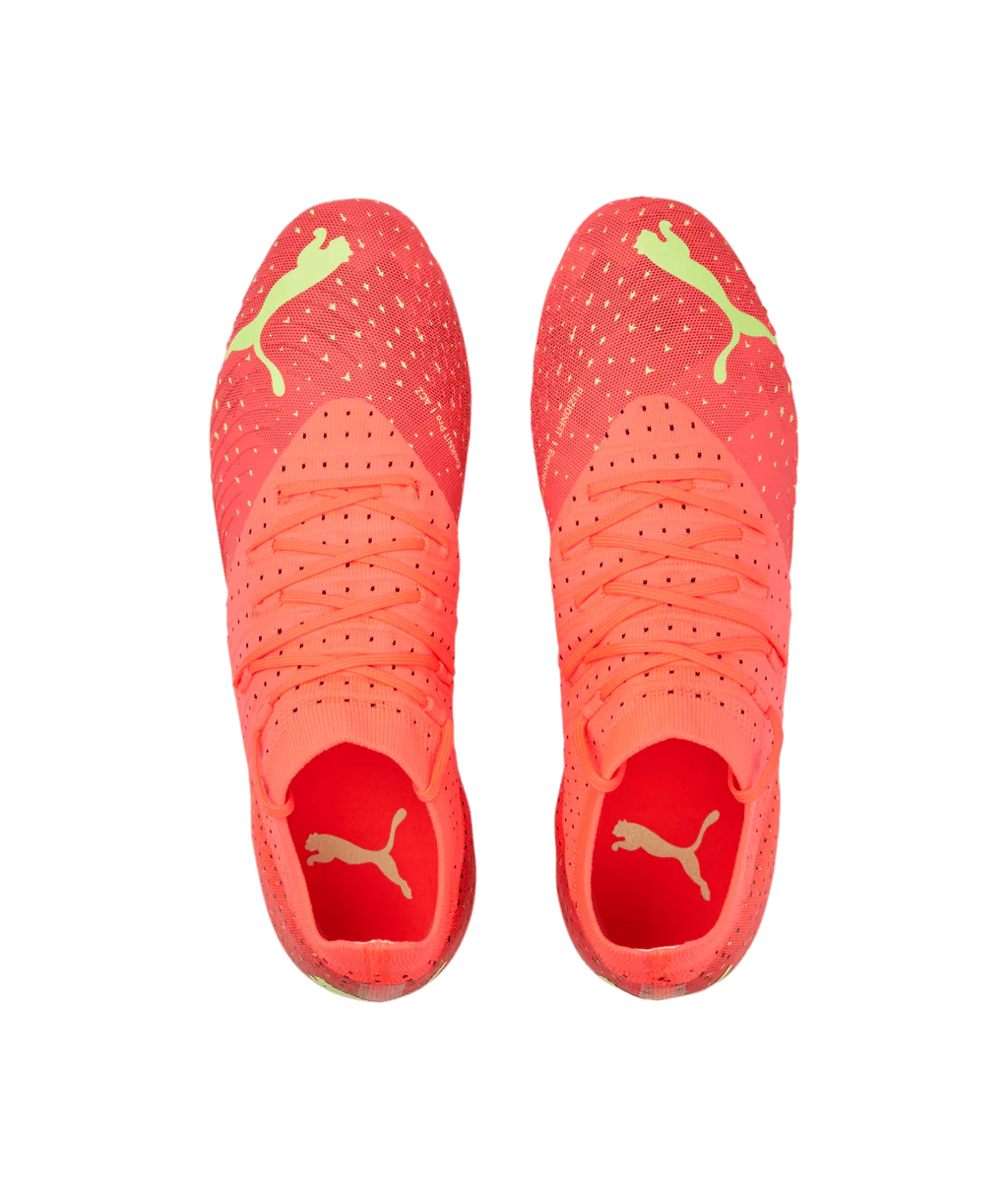 PUMA Future Z 34 FG AG Soccer Cleats Fiery Coral Black Salmon