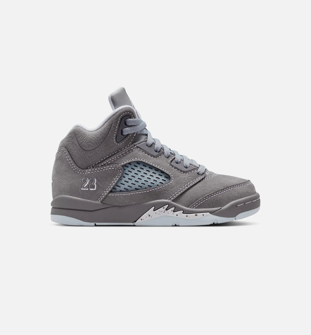 Air Jordan 5 Retro Wolf Grey Preschool Lifestyle Shoe Light Graphite White Wolf Grey