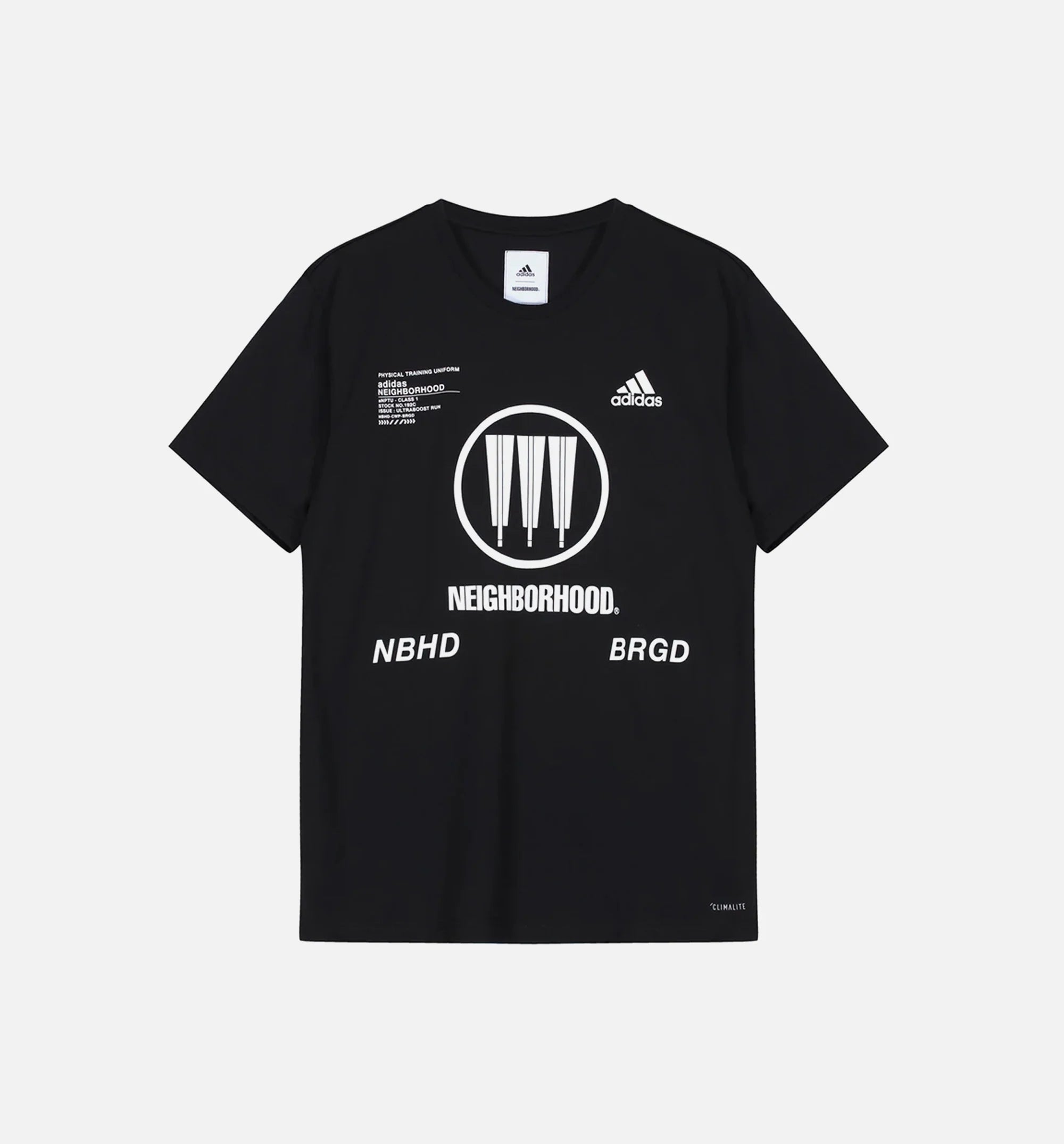 adidas X Neighorhood Mens T Shirt Black White