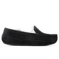Kids Ascot Slipper Black Suede
