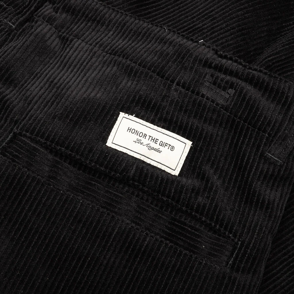 Corduroy Trouser Pant Black