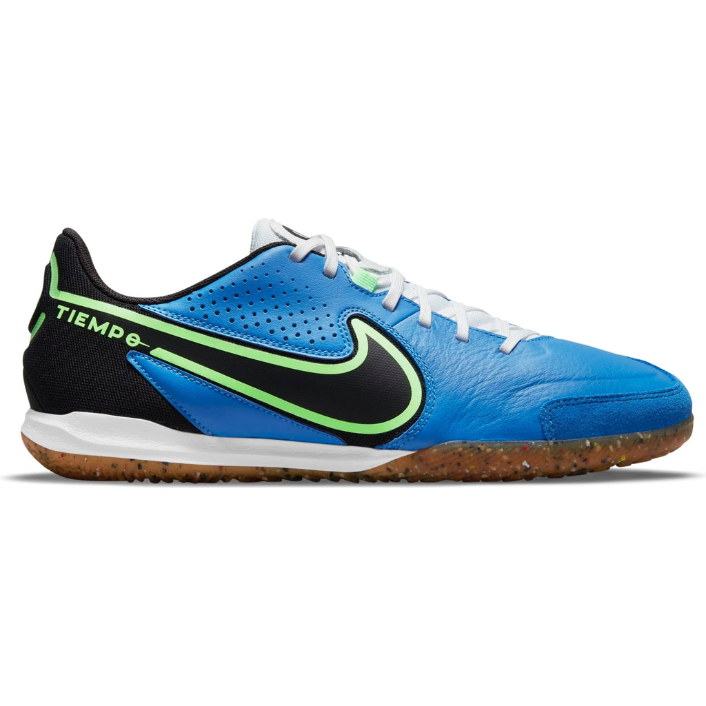 Nike Tiempo Legend 9 Academy IC Indoor Soccer Shoes Blue Black Lime