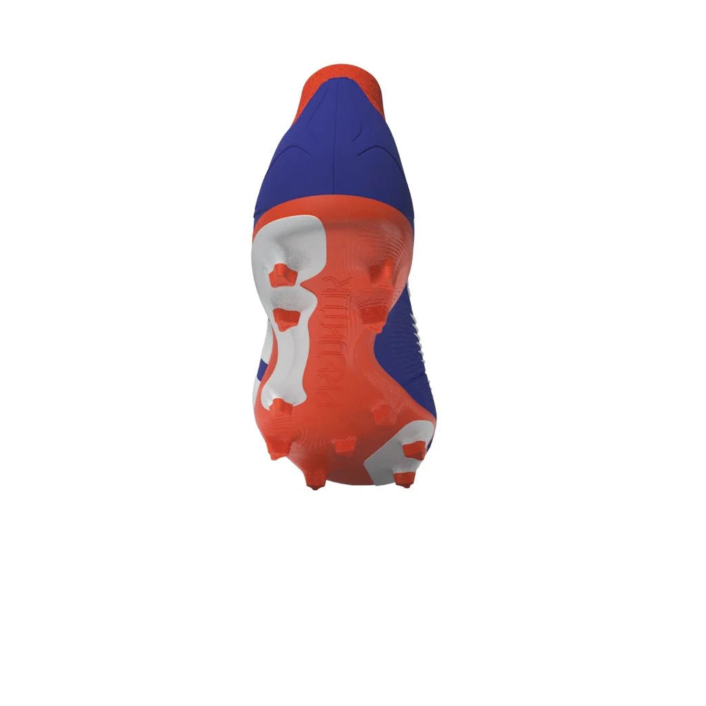 adidas Predator League Sock FG Firm Ground Soccer Cleats Lucid Blue White Solar Red