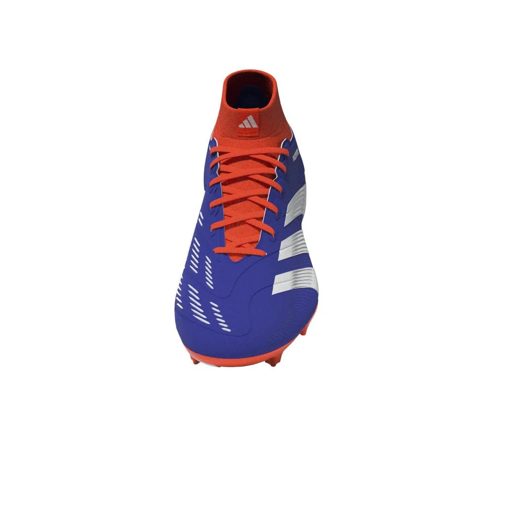 adidas Predator League Sock FG Firm Ground Soccer Cleats Lucid Blue White Solar Red