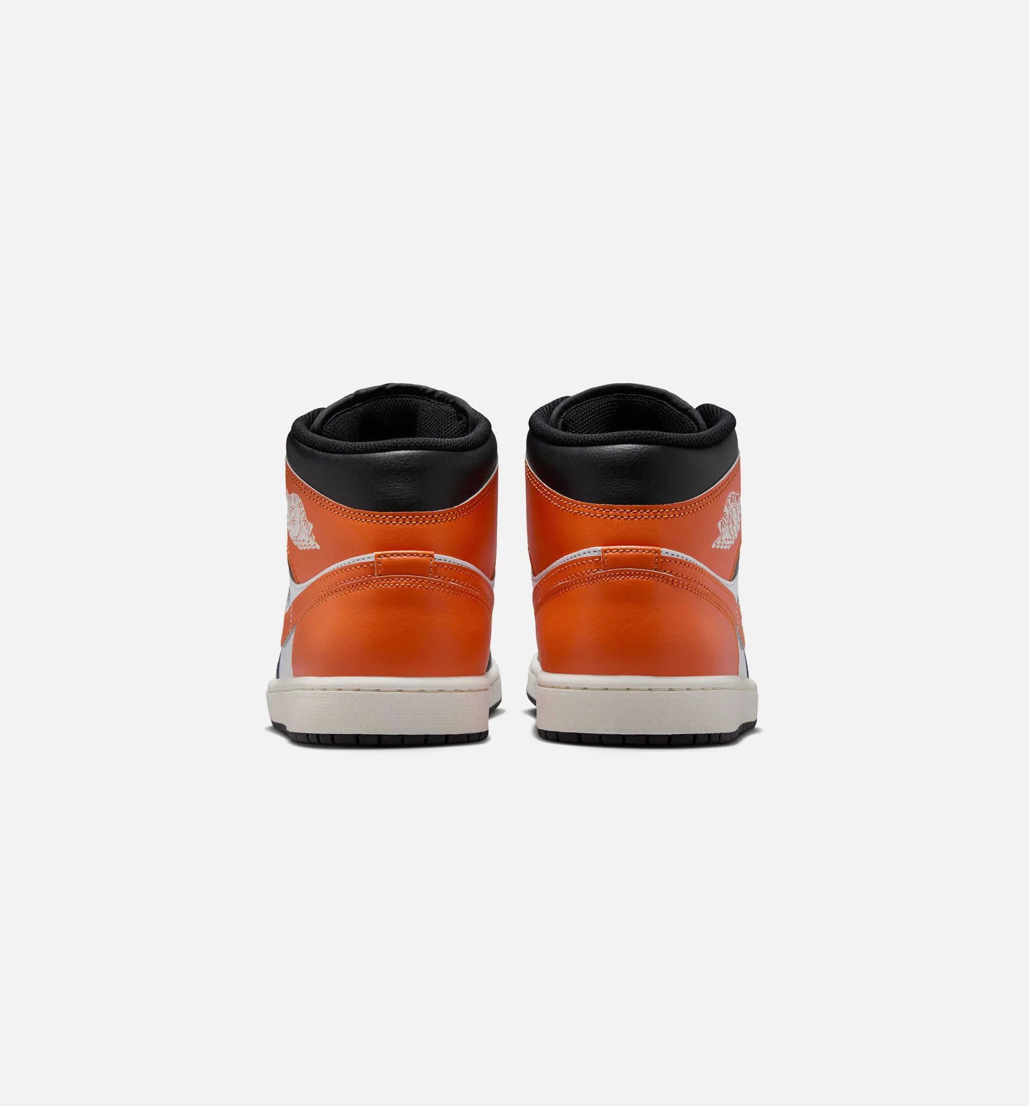 Air Jordan 1 Mid Mens Lifestyle Shoe Starfish White Sail Black