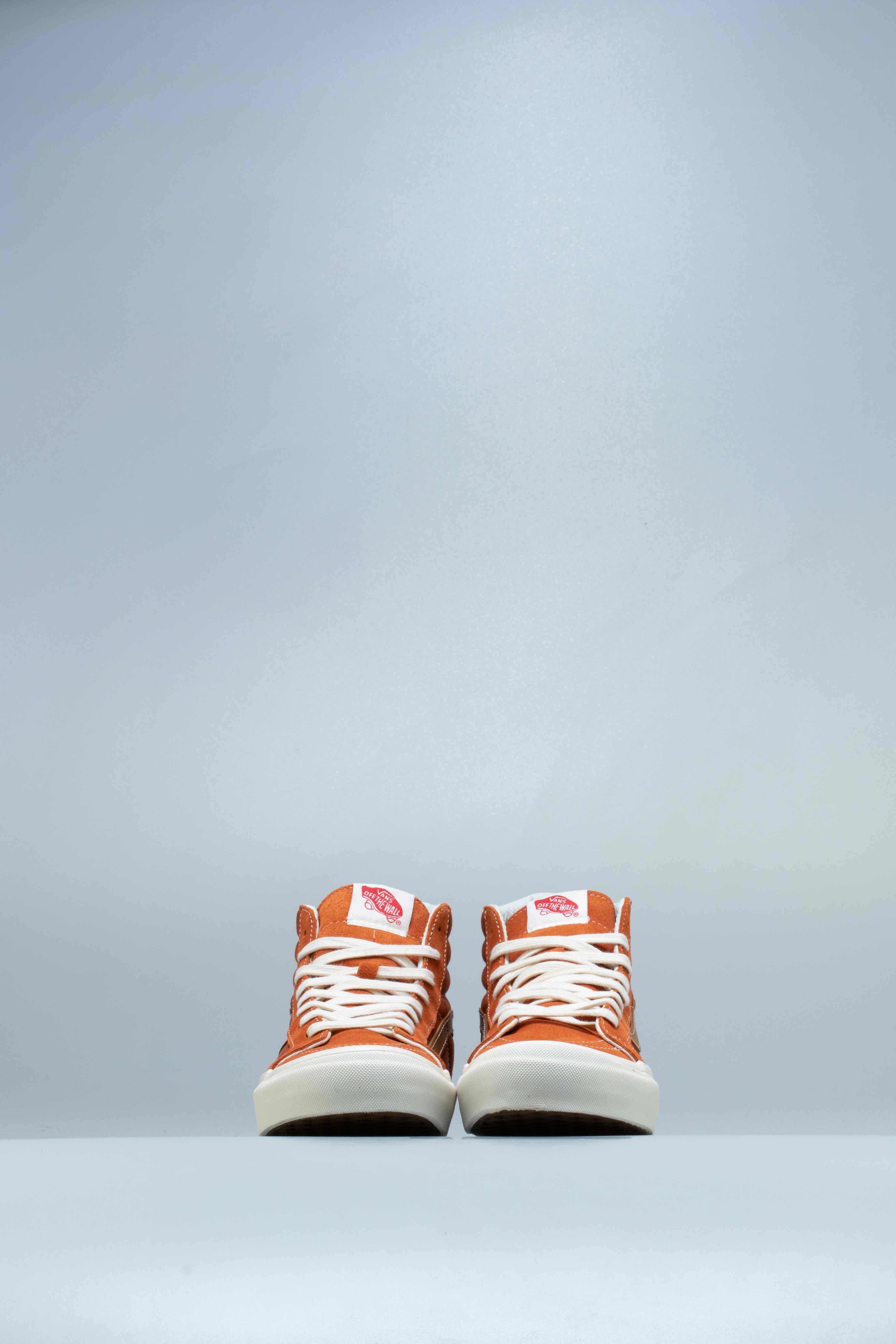 OG SK8 Hi LX Mens Shoe Orange White Brown