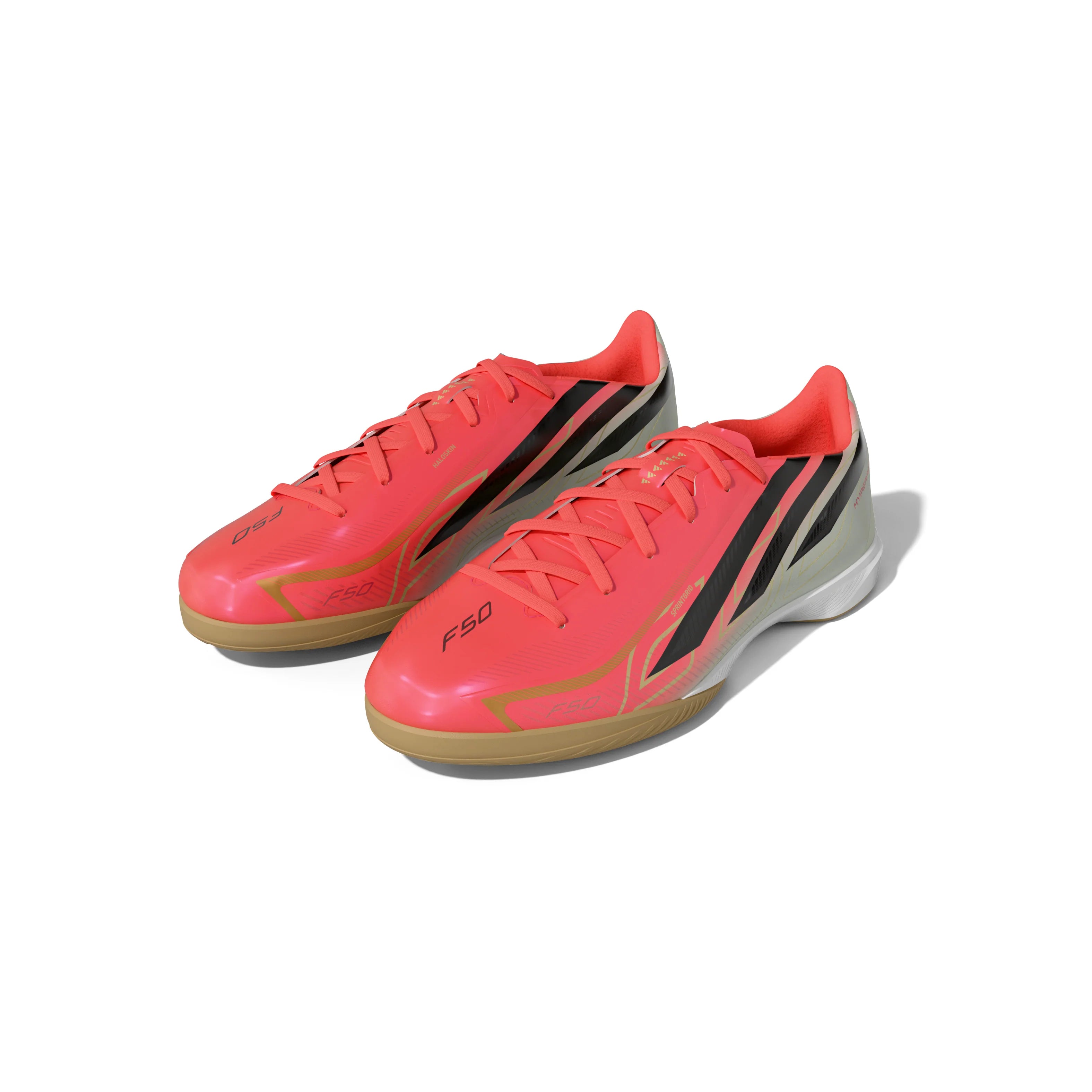 adidas F50 Hyperfast League Indoor Mens Soccer Shoes Turquesa Black Gold