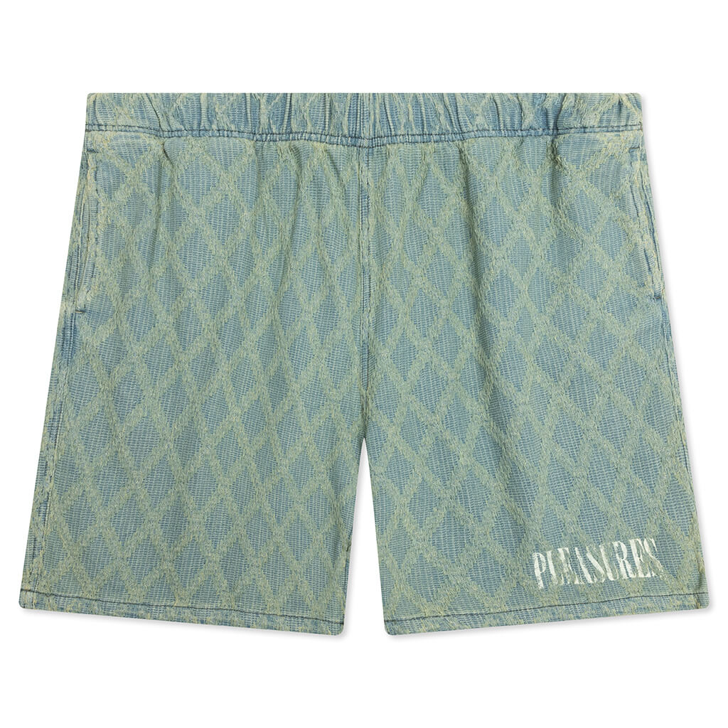 Diamond Jacquard Shorts Light Indigo
