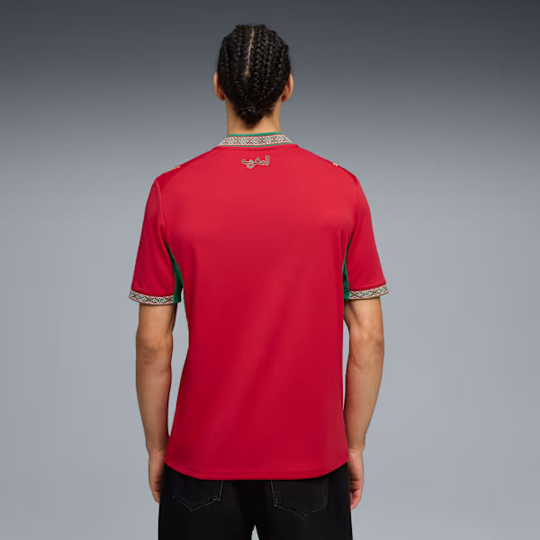 PUMA Morocco Home Mens Soccer Jersey 2026 Red Gold