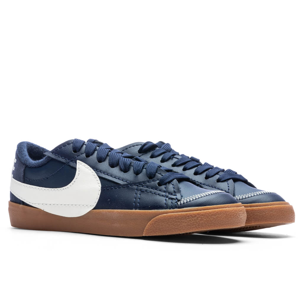 Blazer Low 77 Jumbo Midnight Navy Sail Gum Medium Brown