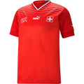 PUMA Mens Switzerland Home Jersey 2022 2023 Red