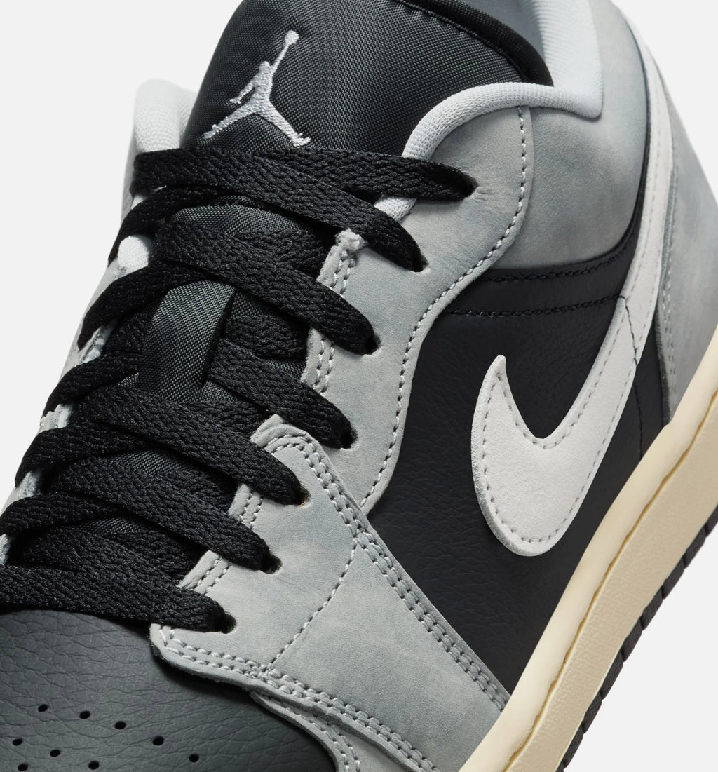 Air Jordan 1 Low SE Mens Lifestyle Shoe Light Smoke Grey White Off Noir