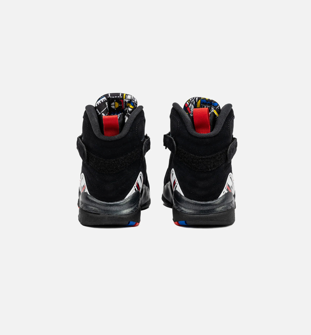 Air Jordan 8 Retro Playoffs Grade School Lifestyle Shoe Black