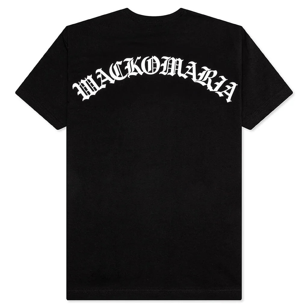 Washed Heavyweight Crewneck T Shirt Type 2 Black