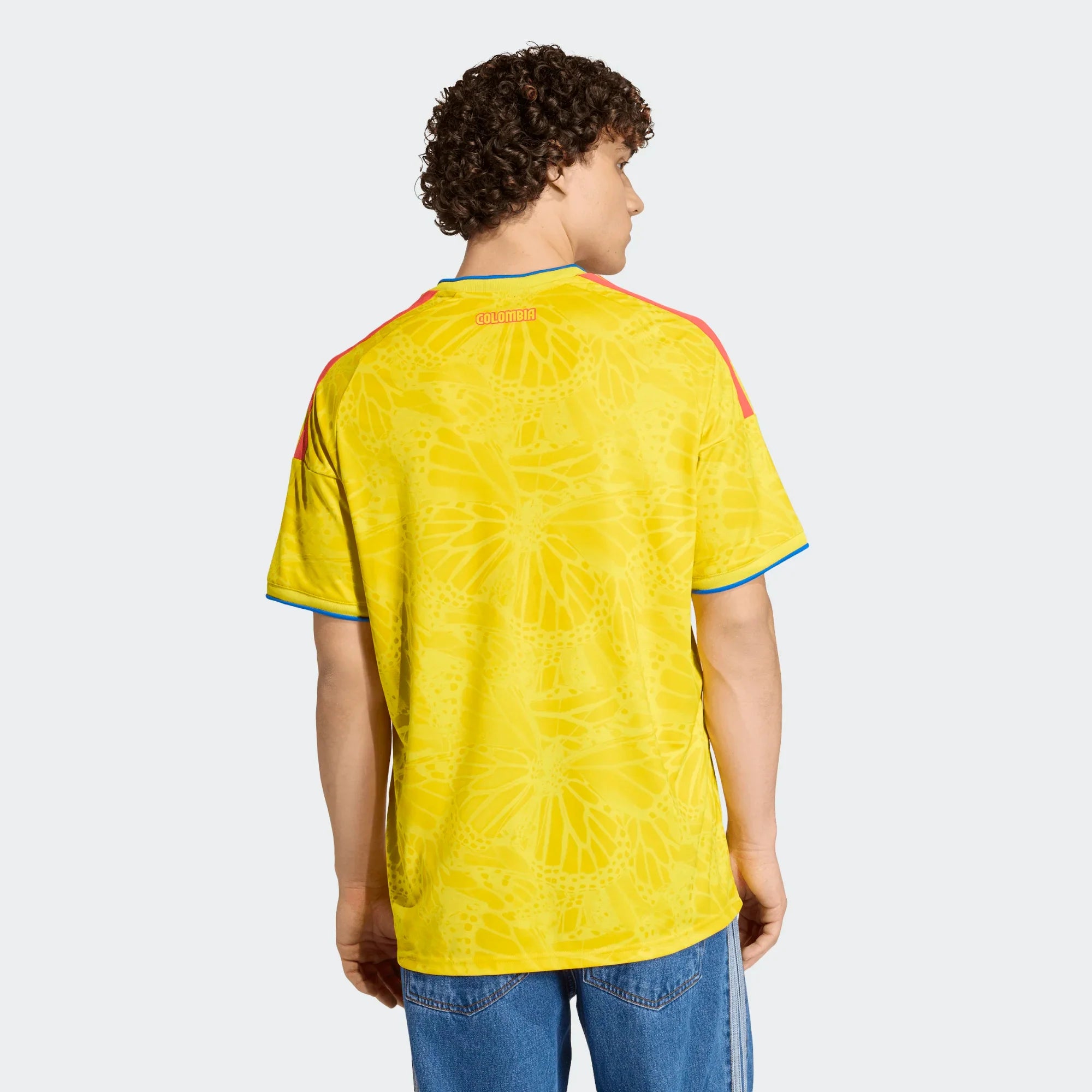 adidas Colombia Home Mens Soccer Jersey 26 Yellow