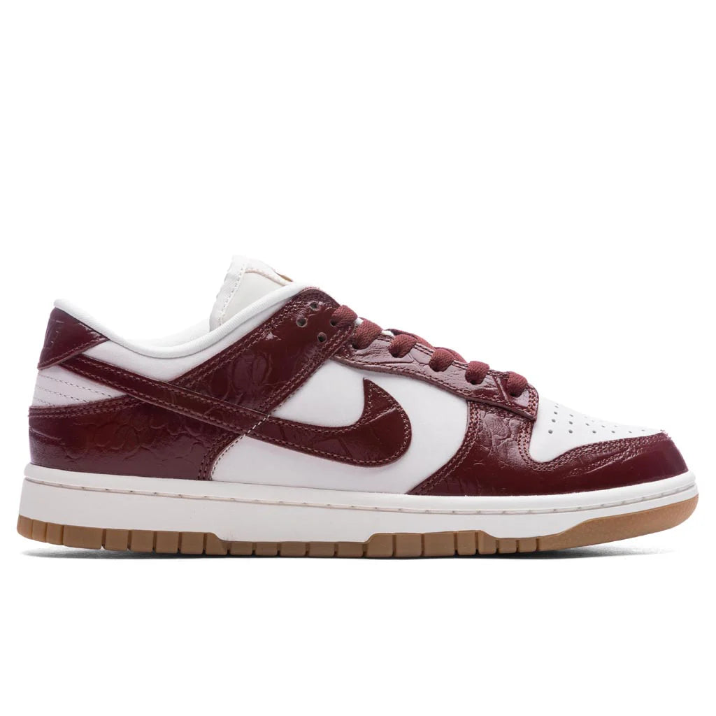 Womens Dunk Low LX Team Red Croc Phantom Dark Team Red Sail