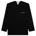 Comme Des Garcons SHIRT L S Chest Logo Tee Black