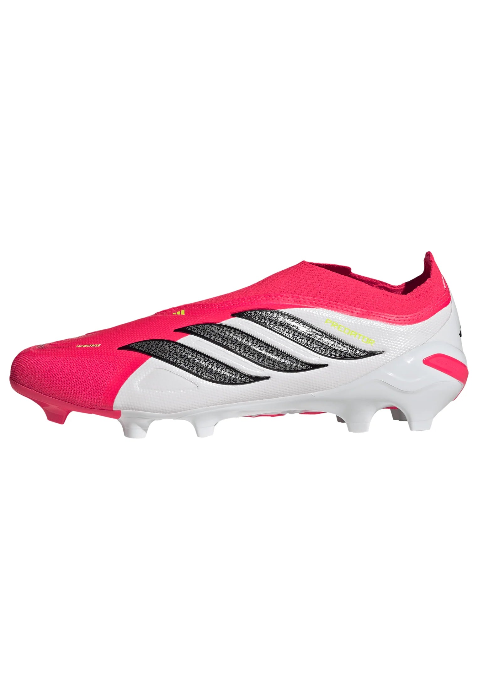 adidas Predator League Laceless FG Firm Ground Mens Soccer Cleats Red Black White