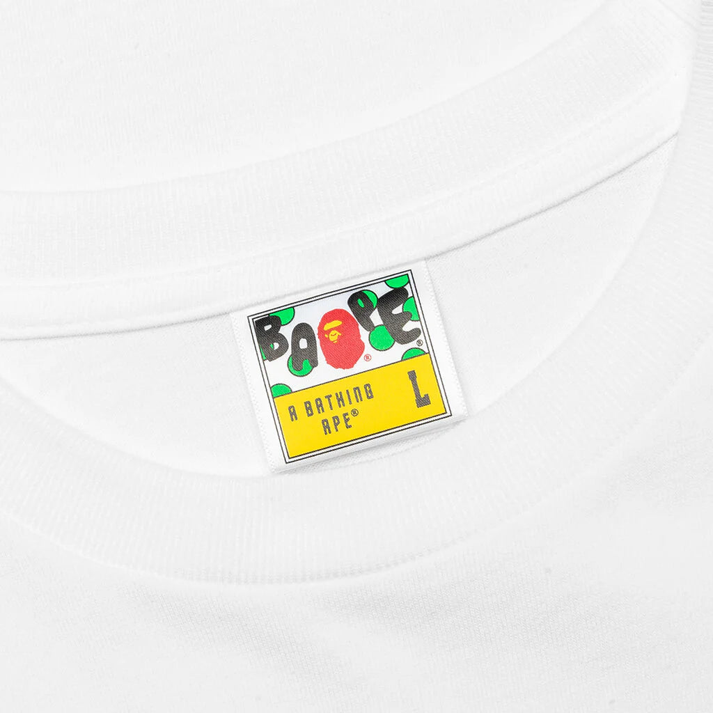 Gradation Side Shark Tee White