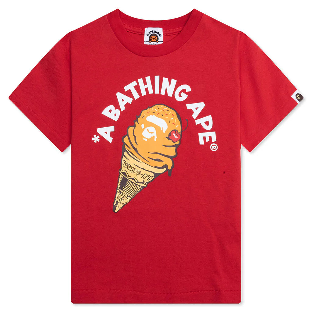 Kids Ice Cream Tee Red