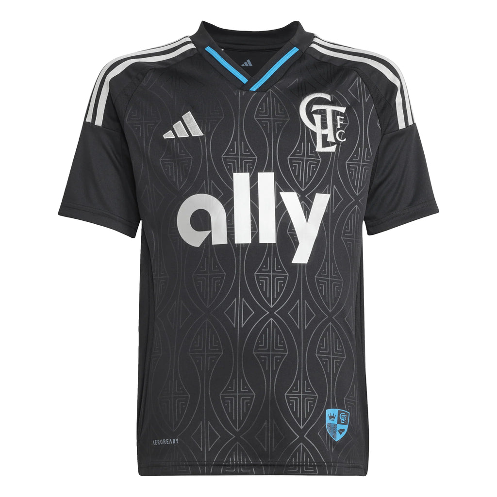 adidas Youth Charlotte Away Jersey 25 Black