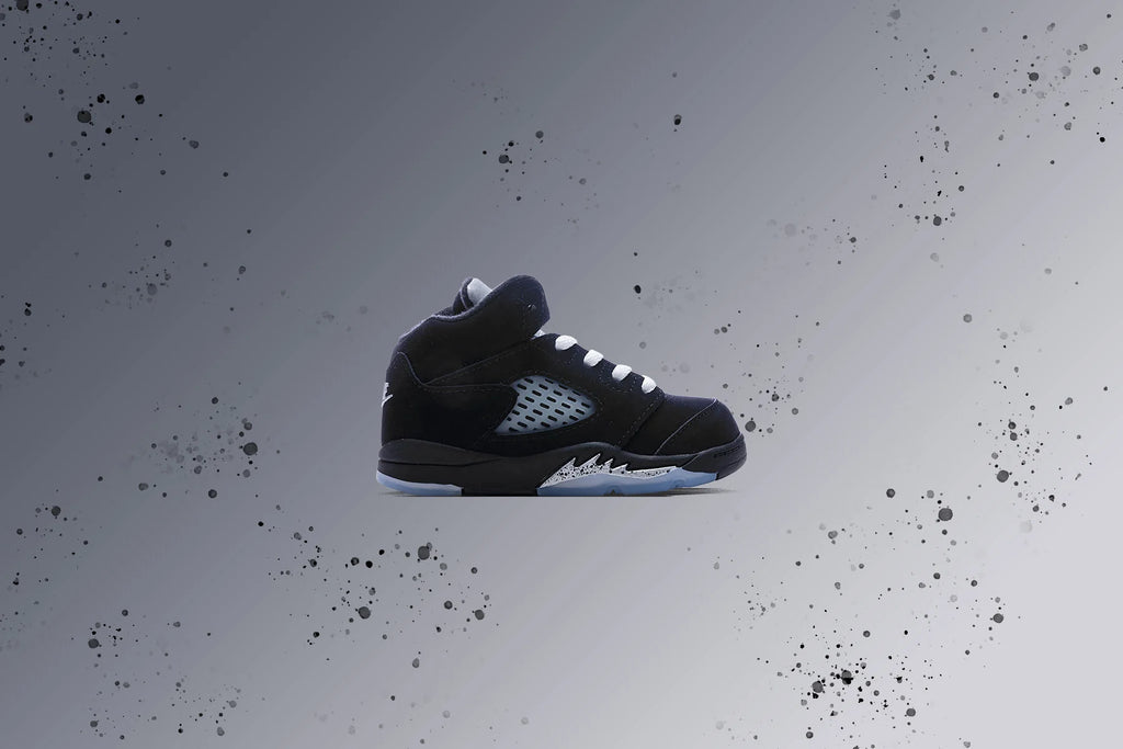 Air Jordan 5 Retro OG Black Metallic Reimagined TD Black White Metallic Silver Fire Red