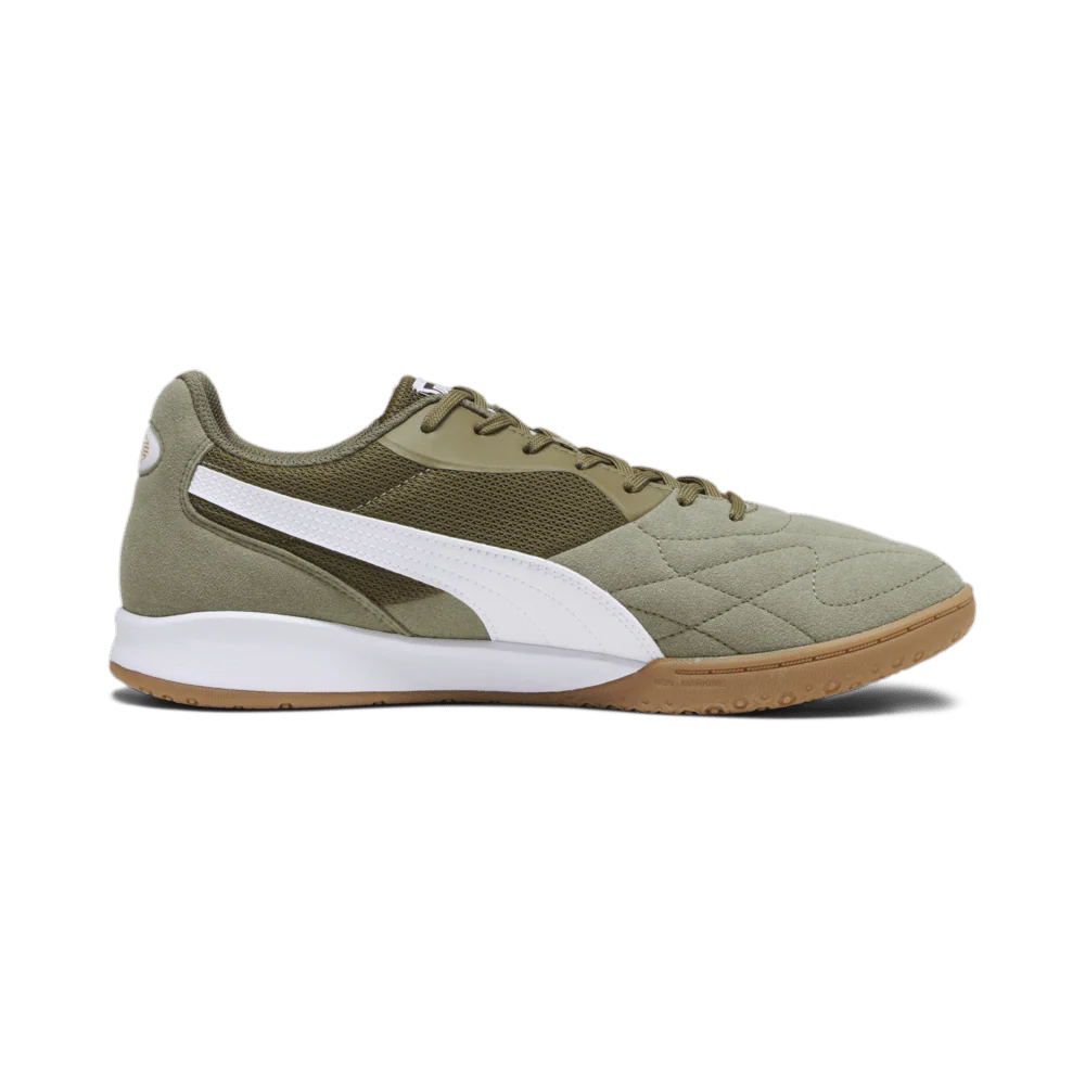 PUMA King Top IT Indoor Shoes Olive Drab White Gold
