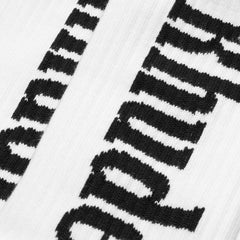 Rhude Vertical Logo Sock White Navy