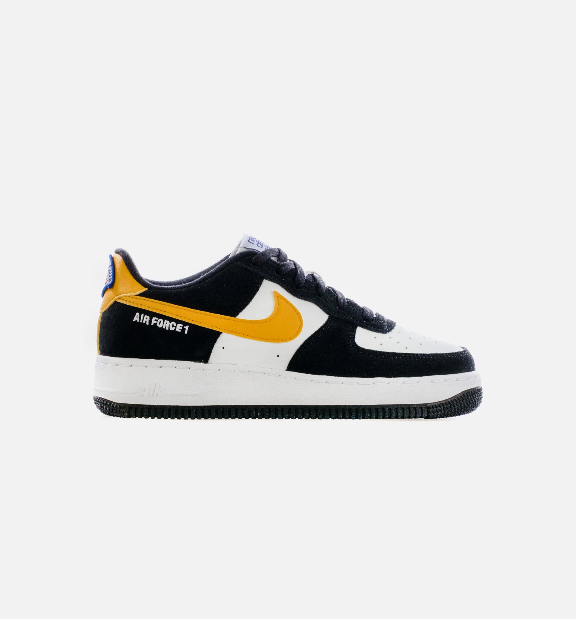 Air Force 1 Low Athletic Club Grade School Lifestyle Shoe Black Yellow