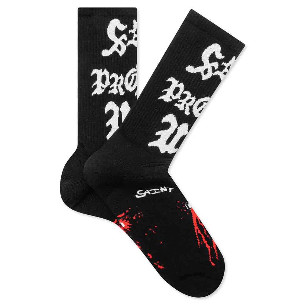 Saint Protect Socks Black