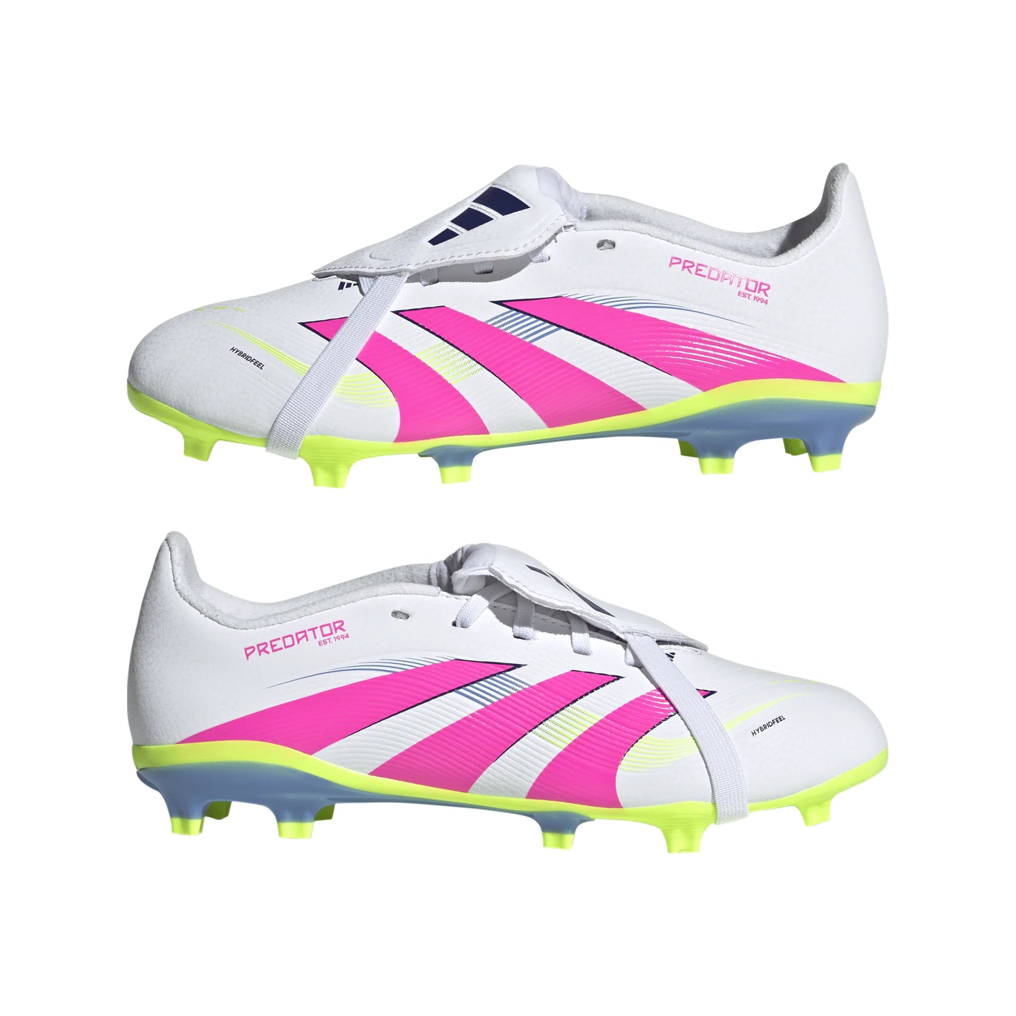 adidas Predator League Fold Over Tongue Firm Ground Boots Junior White