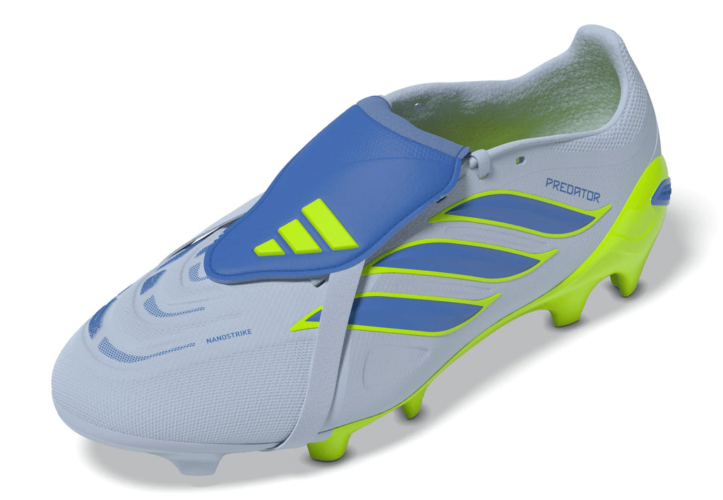 adidas Predator League Fold Over Tongue FG Firm Ground Mens Soccer Cleats Sky Blue Yellow