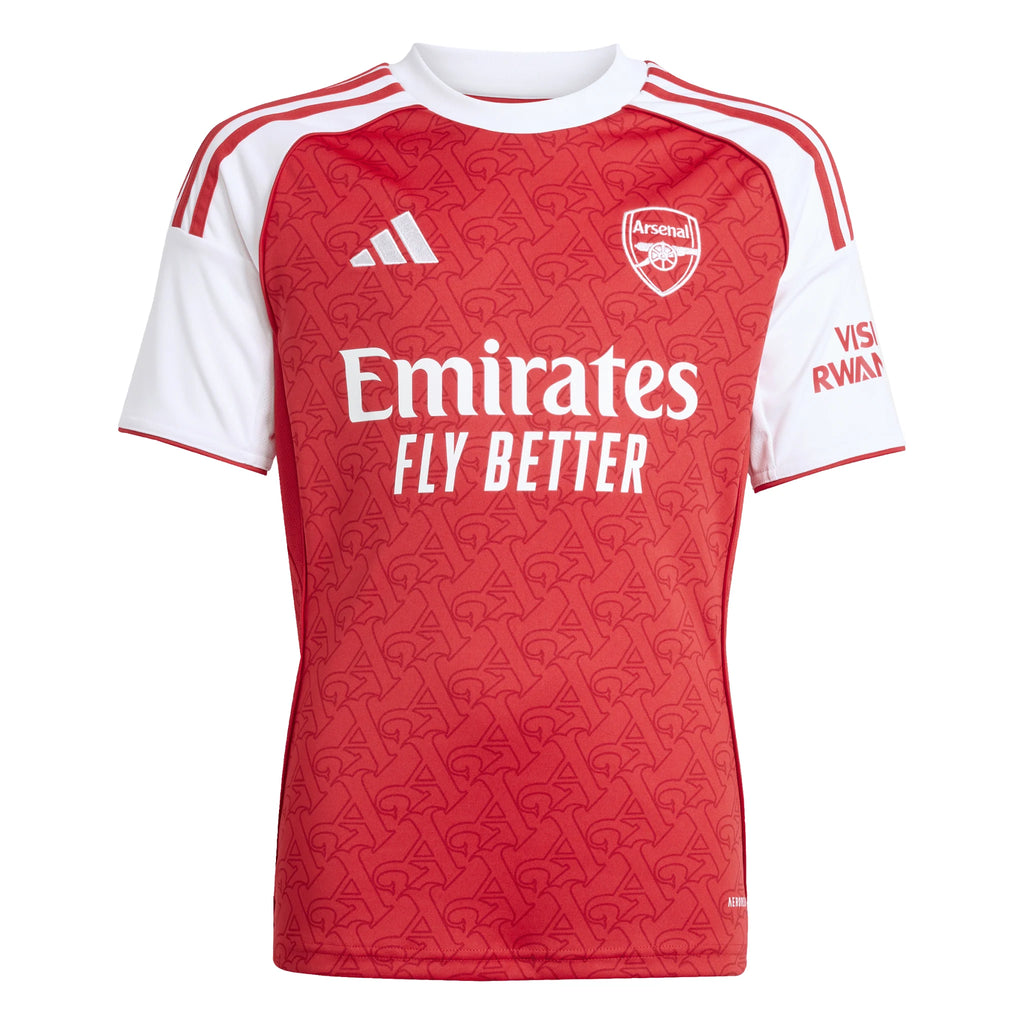 adidas Youth Arsenal Home Jersey 25 26 Scarlet White
