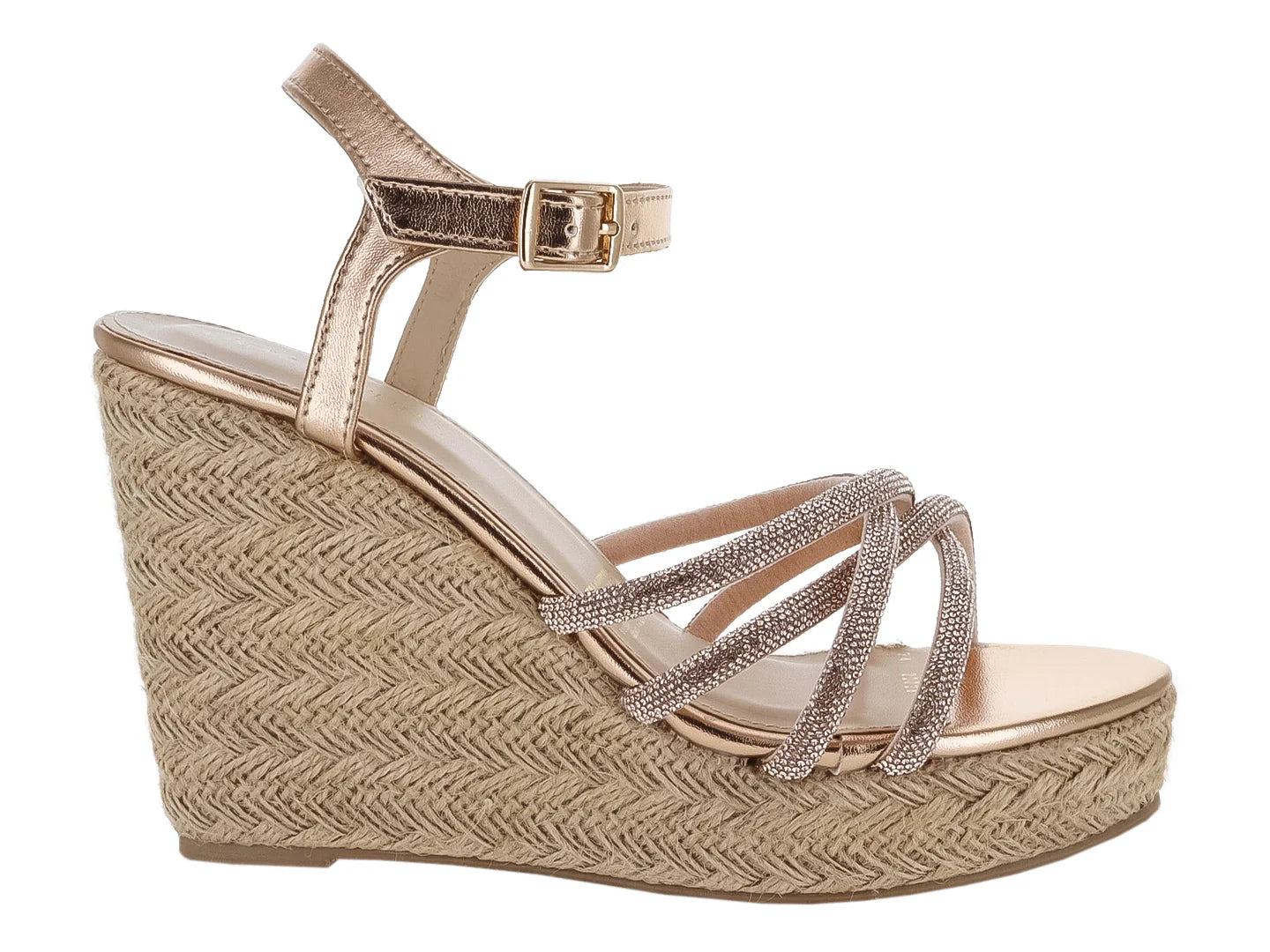 Sandalias Lady Paulina Oro Rosa para Mujer